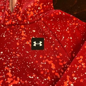 NWOT red Under Armour hoddie. Size small.
